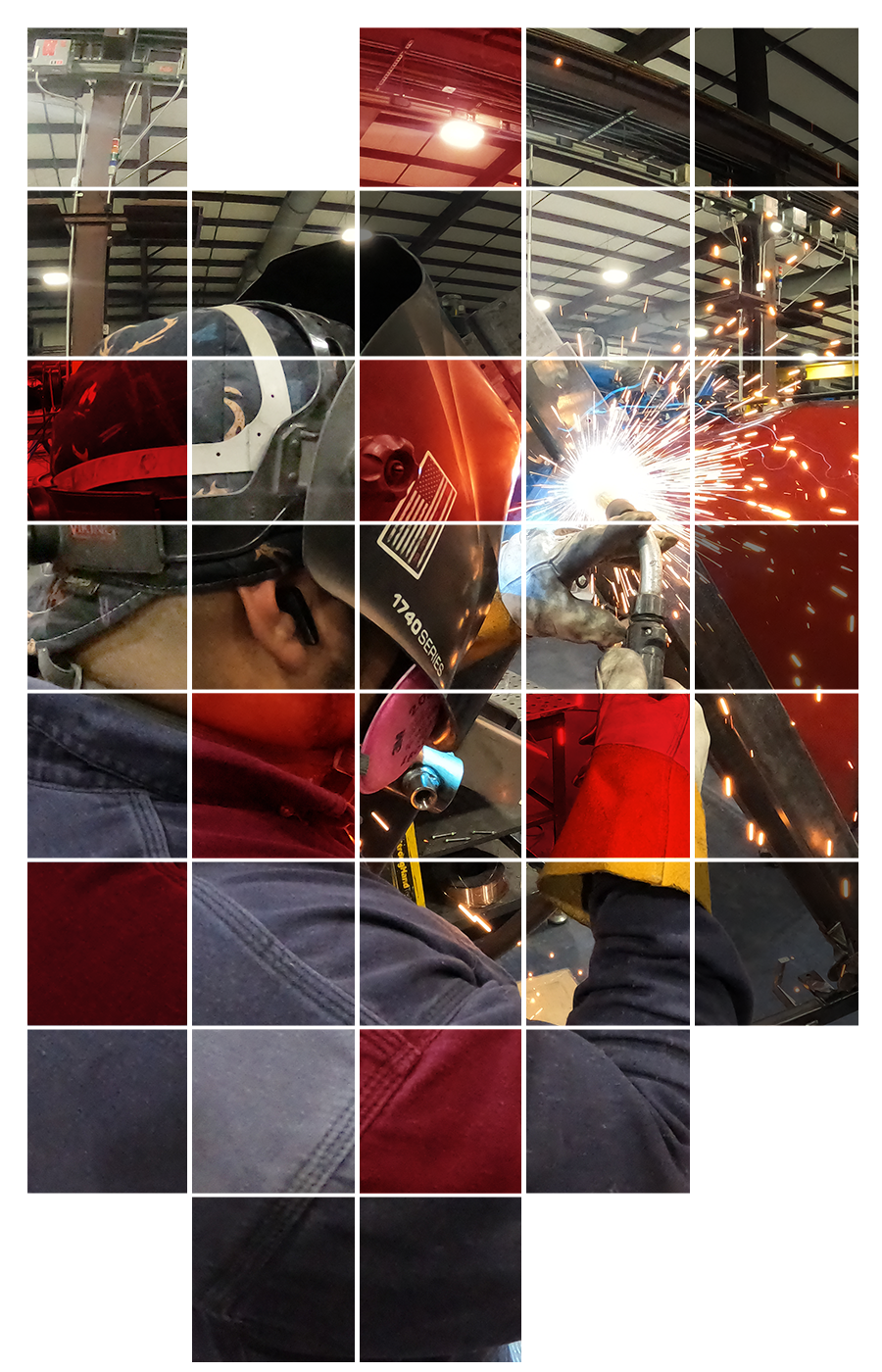 Welding Ameritex Red in action