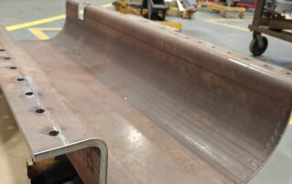Bump Bent thick plate